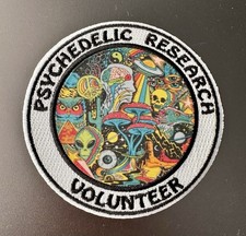 Psychedelic Research Volunteer Reflective Patch 3.5