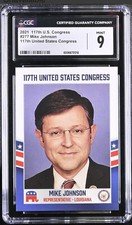2021 Fascinating Cards 117th US Congress Speaker Mike Johnson #277 Graded CGC 9 picture