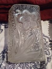 Vintage Frosted Glass Vase picture