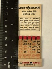 Detroit Sewer Guard Sales Full Feature Matchbook Roseville MI Lucky Match Poker picture