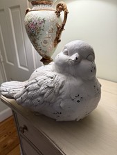 Big Bird Sculpture 16 Long x 12 High x 8 Wide White Wash Finish picture