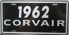 1962 62 CORVAIR Metal License Plate Fits Chevy Monza Spyder Convertible Classic picture