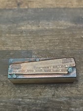 PB22- Antique Defiance Folding Rule Wood Printing Block picture
