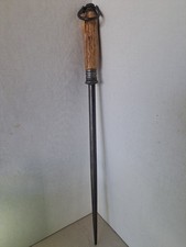 ANTIQUE FOSTER BROS Knife Sharpener 14” Steel Honing Rod RARE  picture
