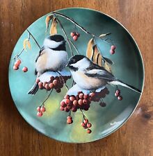 Kevin Daniel The Chickadee Edwin Knowles Birds of Your Garden collector plate picture