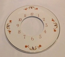 Rare Hall Jewel Porcelain Clock Face- Autumn Leaf-No Clock picture