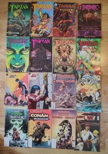 Tarzan, Johnny Quest, Barbaric, Conan.. set of 16 Comics picture