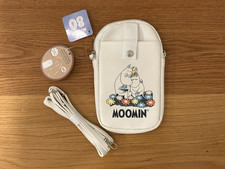 Moomin Smartphone Shoulder Bag with Pocket and Long Strap New from Japan picture