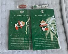 2023 Starbucks Pumpkin Spice Latte PSL Pins & Extras SEALED picture
