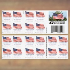 100 Forever Stamps ( 5‎ Sheets ) of 20 First Class USPS Stamps 2025 picture