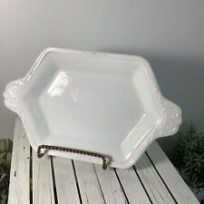 Indiana Sandwich Milk Glass Underplate Tray Only (For Cream/sugar)Flower Design picture