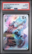 2026 RIFTBOUND SFD-SPIRITFORGED OVERNUMBER #224 APHELIOS - EXALTED PSA 10 EN picture