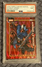 2026 Marvel Topps Chrome Scarlet Spider Red Raywave 1/5 PSA 9 ALPHA Pop 1 picture