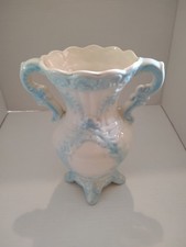 Rare Vintage Blue And White Lustreware Vase picture