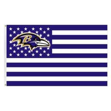 Baltimore Ravens American FLAG 3X5 Banner American Football NFL Double Sided picture