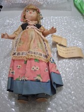 Vintage Mary Had a Little Lamb Composite doll original dress picture