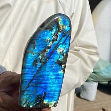 2.7lb Natural Gorgeous Labradorite Quartz Crystal display Stone Specimen Healing picture