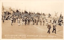 J42/ Chicago Illinois RPPC Postcard c1933 American Legion Parade 330 picture