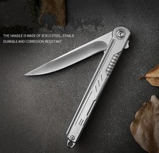 Pocket Knife，Gentleman’s Slim Knife with 7CR13Mov Stainless Steel Blade... picture