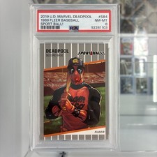 2019 Upper Deck Marvel Deadpool 1989 Fleer SB4 Psa 8 picture