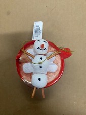 Holiday Lane Christmas Cheer Hot Chocolate Snowman Ornament New With Box picture
