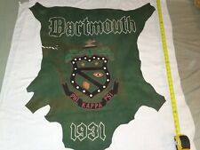 Vintage Dartmouth College 32 x 40 Phi Kappa Psi Leather Wall Hanging Excellent picture