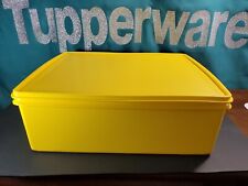 Tupperware Kimono Mega Storage Container Box 20qt Carry All New Bright Yellow  picture
