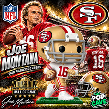 Funko Pop Cave JOE MONTANA NFL San Francisco 49ers QUARTERBACK Joe Cool picture