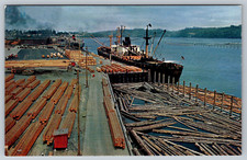c1960s Tacoma WA Pacific NW Lumber Transport View Postcard picture