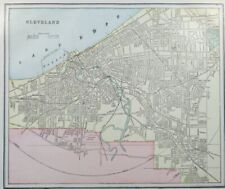 Vintage 1900 CLEVELAND OHIO Map 14