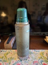 Vintage Aladdin Stanley Green Vacuum Bottle Thermos Made in USA A-944DH QT picture
