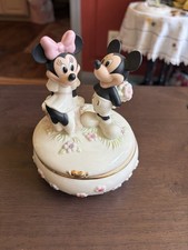 Vintage Lennox  DISNEY MICKEY & MINNIE MOUSE Keepsake BOX 2003 With Certificate picture