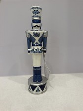 Dillard’s Southern Living  Blue White Chinoiserie Nutcracker picture