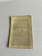 CIVIL WAR SANITARY COMMISSION BULLETIN NOVEMBER 1864 REPORT 31 PAGES NEWS picture
