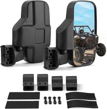 UTV Side Mirrors For 1.6 To 2 Inch Roll Cage Shatterproof Glass For RZR And Mule picture
