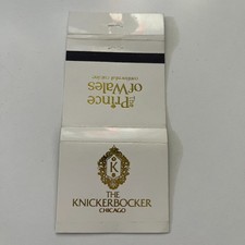 The Knickerbocker Chicago IL Vintage Matchbook Cover TMM2-6 picture