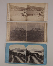 (3) A. Braun Stereoview Photos Germany Rolandseck Coburg Lac Blanc (France?) picture