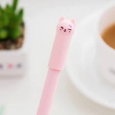 6 Piece Cute Creative Black Cat Gel Pen Stationery picture