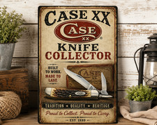 CASE XX KNIVES Metal 12 x 8