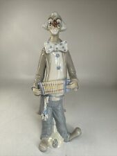 Casades Porcelain Clown Playing Accordion Figurine 11 inches from Spain Vintage picture