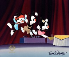 Animaniacs-Original Cel-Yakko/Wakko/Dot-Taming Of Screwy-Signed T. Ruegger picture