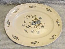 Blossomtime Staffordshire England Hand Decorated Ironstone 11x14 Platter FREE SH picture