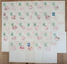 Aichi Prefecture Postcard Set with Scenic Postmarks Showa Era 33 pcs picture