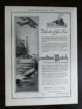 Vintage 1917 Hamilton Watch Railroad Accuracy Full Page Original Ad 222 picture