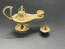 Vintage Brass Aladdin Lamp Incense Burner picture