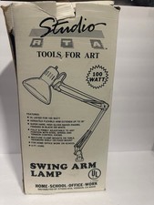 Vintage Studio RTA Swing Arm Lamp LS843 Black 100W Clamp New Old Stock Open Box  picture
