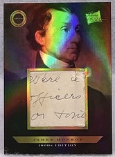 2024 Pieces Of The Past 1800s Edition James Monroe Authentic Handwritten Relic picture