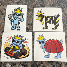 GOAT USA Collection Cartoon Goat Animal Stickers Lot of 4 Non-Sport Sticker picture