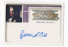 Bruce McGill Captain Braxton Complete STAR TREK Voyager Autograph Card Auto #A5 picture