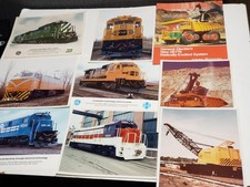 Vtg. 1980s 9 pc GENERAL ELECTRIC 8x10 Locomotive Builder Photos, Statex Truck picture